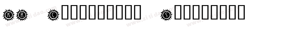 KR California Sun字体转换